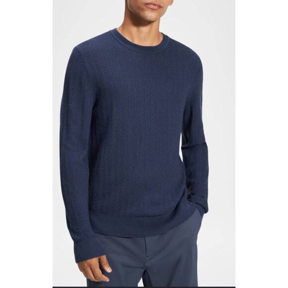 Theory Men’s Blue Merino‎ Wool Sweater XL